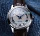 Replica Omega De Ville Watch White MOP Dial Silver Bezel Black Leather Strap (1)_th.jpg